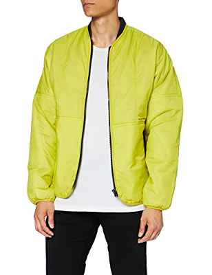 G-STAR RAW Lightly Padded Indoor Bomber Chaqueta, Dark Hivis C643-C424, L para Hombre