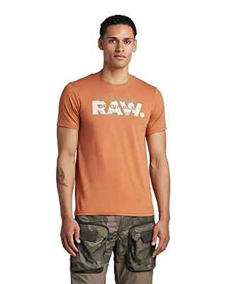 G-STAR RAW Originals Slim R T, Camiseta para Hombre, Marrón (Autumn Leaf 336-8847), XL