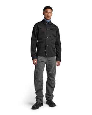 G-STAR RAW Overshirt de Trabajo Chaqueta, Negro (Dk Black C900-6484), L para Hombre