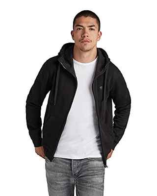 G-STAR RAW Premium Core Zip Sweatshirt, Schwarz (dk Black C235-6484), Large para Hombre