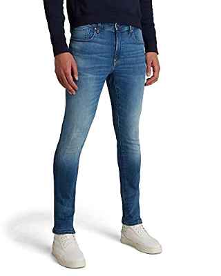 G-STAR RAW Revend Skinny Jeans, Multicolor (Medium Indigo Aged 8968-6028), 30W / 30L para Hombre