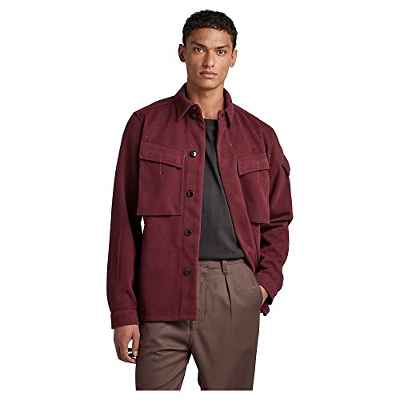 G-Star RAW Unisex Mysterious Overshirt, Sobrecamisas para Hombre, Púrpura (vineyard wine D21982-D200-D303), XS