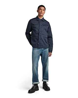 G-Star RAW Worker Overshirt, Sobrecamisas para Hombre, Azul (salute D21445-C900-C742), XL