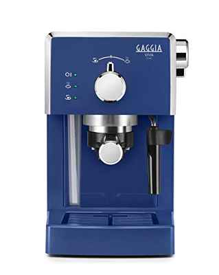 Gaggia Viva Chic Midnight - Color azul - Cafetera Manual - 1025W de potencia - Capacidad 1 litro - Material plástico ABS (acrilonitrilo butadieno estireno)