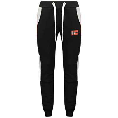 Geographical Norway Molem Men - Pantalones Jogging Estampados Estilo Casual - Ropa Deportiva de Calidad Suave y Cómoda - Pantalones de Algodón Casual para Hombre (Negro XL)