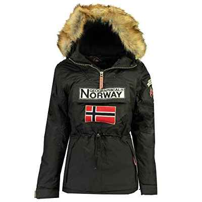 Geographical Norway - Parka De Hombre Boomerang NEGRO L