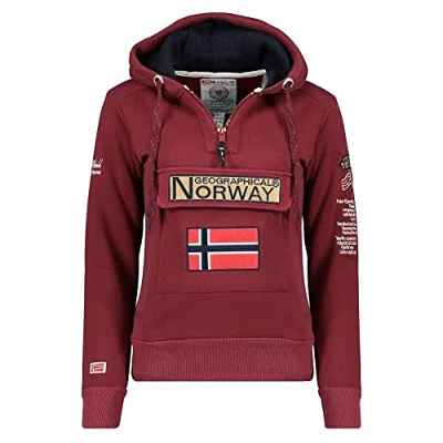 Geographical Norway - Sudadera DE Hombre GYMCLASS Burdeos Talla L