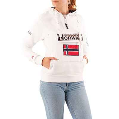 Geographical Norway Sudadera DE Mujer GYMCLASS Blanco XL