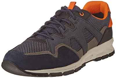 Geox U Delray, Zapatillas Hombre, Azul Marino, 46 EU