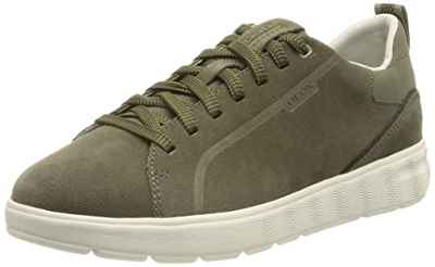 Geox U Spherica Ec4, Zapatillas, para Hombre, Verde (Lt Olive), 44 EU