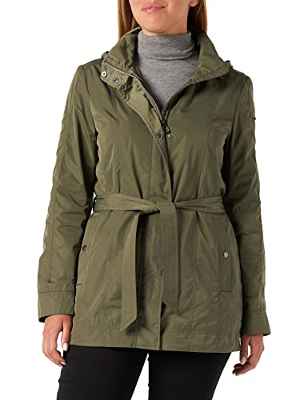 Geox W ANNYA Chaqueta, Verde (Oliva), 42 para Mujer