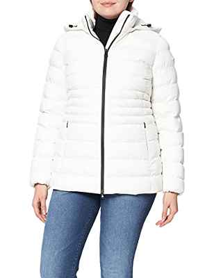 Geox W HIVER Mujer Chaquetas, Blanco (Cloud White), 42