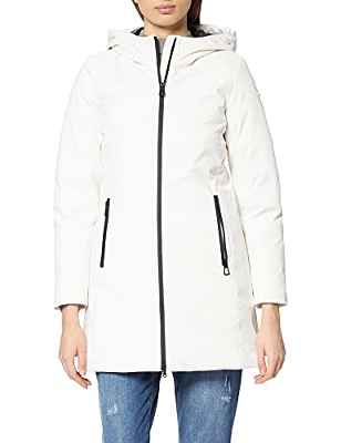 Geox W OPHIRA Parka Mujer, Blanco (Cloud White), 38 EU