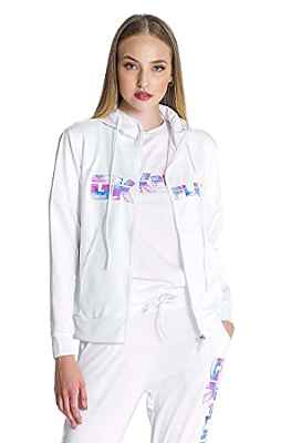 Gianni Kavanagh White GK Play Hoodie Jacket Chaqueta, S Womens