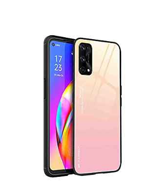 GOGME Funda para OPPO A74 5G | A54 5G Fundas, Tapa Trasera de Cristal Templado Resistente a Arañazos, Carcasa Protectora de Parachoques de TPU Silicona Fundas Case Cover(1)