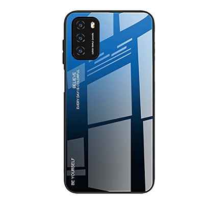 GOGME Funda para Samsung Galaxy A53 5G, Tapa Trasera de Cristal Templado Resistente a Arañazos, Carcasa Protectora de Parachoques de TPU Silicona Case Cover(7)