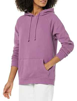 Goodthreads Sudadera con Capucha de Manga Larga de Forro Polar Clásica Mujer, Uva, L