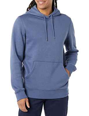 Goodthreads Washed Fleece Pullover Hoodie Sudadera con Capucha, Añil, L