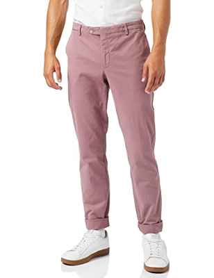 Hackett London Core Kensington Pantalones Informales para Hombre, Amarillo (4ce Grape Shake), 38W/32L