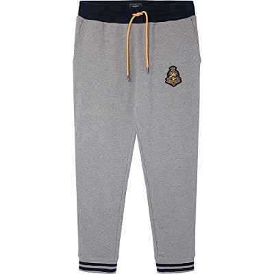 Hackett London Heritage Tipped JGR Pantalones Casuales, Grey Marl, S de los Hombres