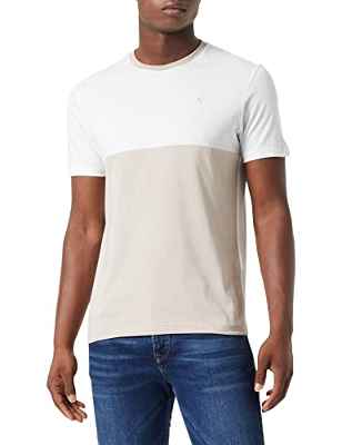 Hackett London Piece Panel tee Camiseta, Cannoli Cream, XXL para Hombre