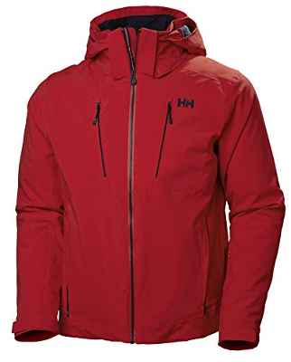 Helly Hansen Alpha 3.0 Aislado Chaqueta de Esquí, Hombre, Rojo Alerta, M