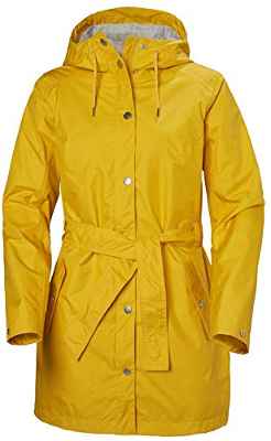 Helly Hansen Essential Abrigo Impermeable, Mujer, Amarillo, M