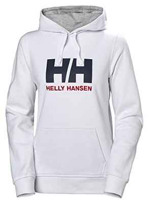 Helly Hansen W Hh Logo Hoodie, Sudadera con capucha para Mujer, Blanco (Blanco 001), X-Small