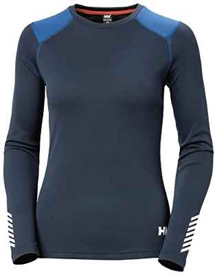 Helly Hansen W Lifa Active Crew, Camisa Mujer, Azul (Blue), S