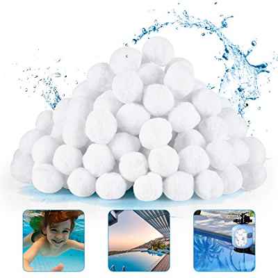 HHOOMY Bolas de Filtro de Piscina 700g Medio de Filtro de Fibra ecológico para filtros de Arena de Piscina, equivale a 25 kg de Arena de Filtro de Piscina