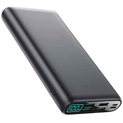 HRTOJ Power Bank 26800mAh Batería Externa, Pantalla LCD con 4 Salida y 2 Entrada Cargador Portátil Móvil, USB C Cargar Bateria Portatil Compatible con iPhone Xiaomi iPad Tabletas y más [2022 Versión]