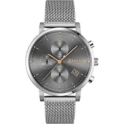 Hugo BOSS reloj Analógico para Hombre de Cuarzo con Correa en Acero Inoxidable 1513807