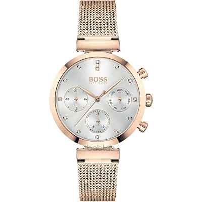 Hugo Boss Reloj Analógico para Mujer de Cuarzo con Correa en Acero Inoxidable 01502553