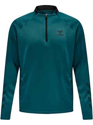 hummel Hmlgg12 Action Half Zip Sweat Sudadera, Hombre, Deep Lagoon, M