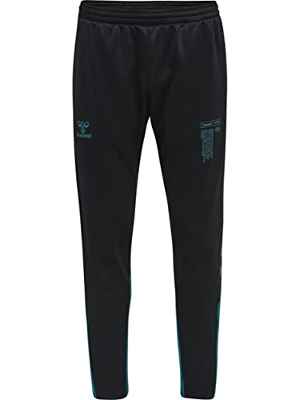 hummel Hmlgg12 Action Training Pants Pantalones Informales, Hombre, Black/Deep Lagoon, Extra-Large