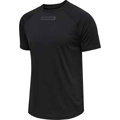 hummel Hmlte Topaz T-Shirt Camiseta, Hombre, Negro, Large