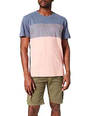 Hurley M Chest Print Block SS tee T-Shirt, Mens, Baltic Blue, L