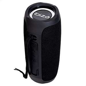 Ibiza - BULLET30 - Bafle portátil Bluetooth 360° de 30W, funciona con batería con anillos de luz LED y función TWS