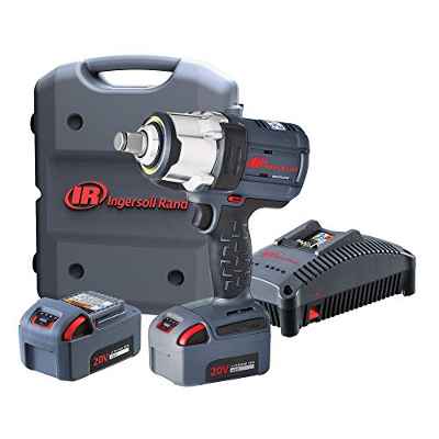 Ingersoll Rand W7172-K22B-EU Llave de Impacto Inalámbrica de 3/4 de Pulgada 20V, 2 baterías de Li-Ion BL2022 5,0 Ah y Kit de Cargador en 1 Maletín de Transporte