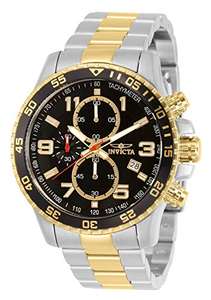 Invicta Specialty Reloj de cuarzo para hombre de acero inoxidable, 45 mm