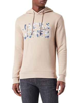 Jack & Jones Jcotech Logo-Sudadera con Capucha, Dune, M para Hombre