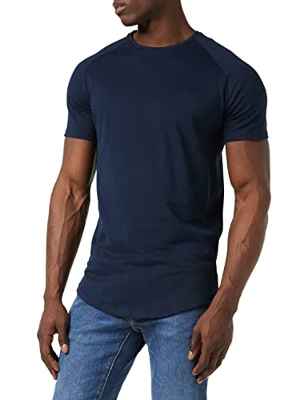 Jack & Jones Jjecurved tee SS O-Neck Noos Camiseta, Azul (Navy Blazer Fit: Reg), XX-Large para Hombre