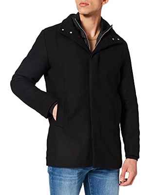 Jack & Jones Jjedunham Wool Jacket Sn Chaqueta de Lana, Negro, L para Hombre