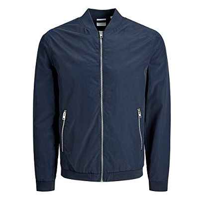 JACK & JONES Jjerush Bomber Noos Chaqueta, Blazer Azul Marino, L para Hombre