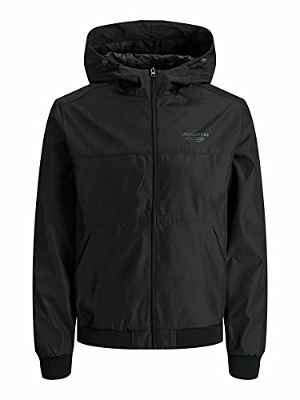 Jack & Jones Jjeseam Noos-Chaqueta con Capucha, Negro, XL para Hombre