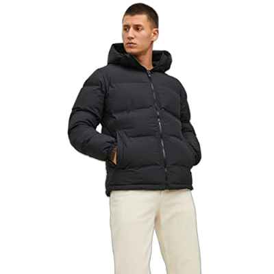 Jack & Jones Jjeseamless Recycle Puffer Sn Chaqueta, Negro, XXL para Hombre