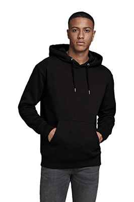 Jack & Jones Jjesoft Sweat Hood Noos Capucha, Negro (Black Black), S para Hombre