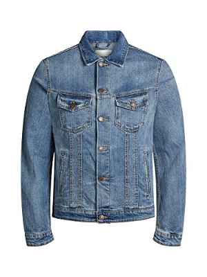 Jack & Jones Jjialvin Jjjacket Sa 002 Noos Chaqueta de jean, Azul (Denim), XL para Hombre