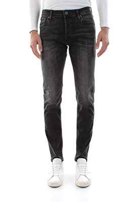 Jack & Jones Jjiglenn Jjoriginal Am 817 Noos Vaqueros Slim, Denim Negro, 34W / 32L para Hombre