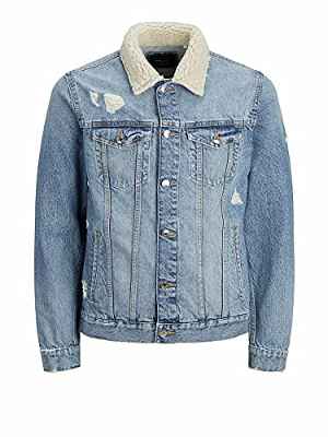 Jack & Jones Jjijean Jjjacket Na 141 Tc420 Chaqueta Vaquera, Azul Denim, L para Hombre